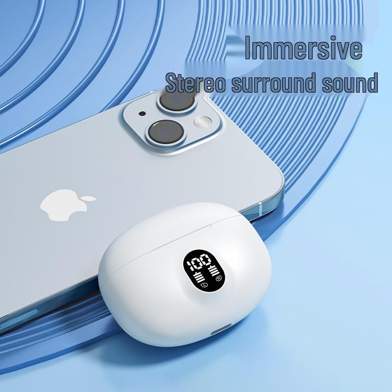 New Wireless Bluetooth Noise-Cancelling Earbuds with Digital Display and Dual In-ear Design for High-Quality Sound In Sports