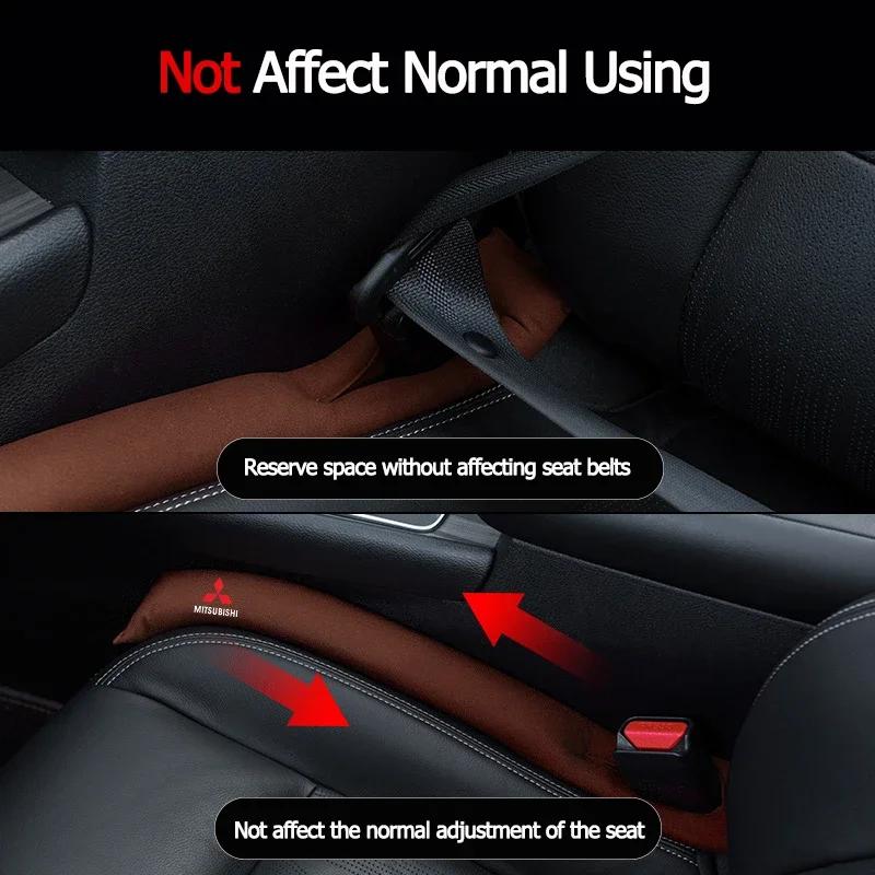 Car Seat Gap Plug Seam Filling Anti-Leakage Side Slot Strip Pads for Mitsubishi Ralliart Lancer ASX Pajero Outlander Eclipse