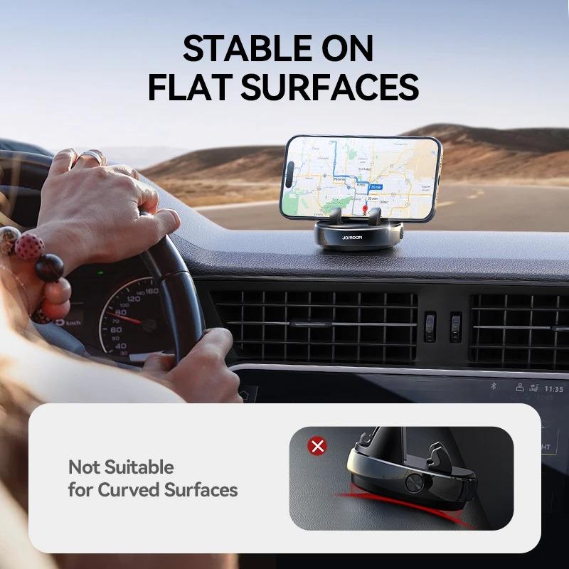 Supporto per Telefono da Cruscotto Rotante a 360° Compatto Antiscivolo Regolabile a Molla Compatibile con Minipads Navigatore per Auto