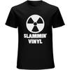 YIJUJIA Slammin Vinyl Records T Shirt Rave Techno Jungle Breakbeat Hardcore Black