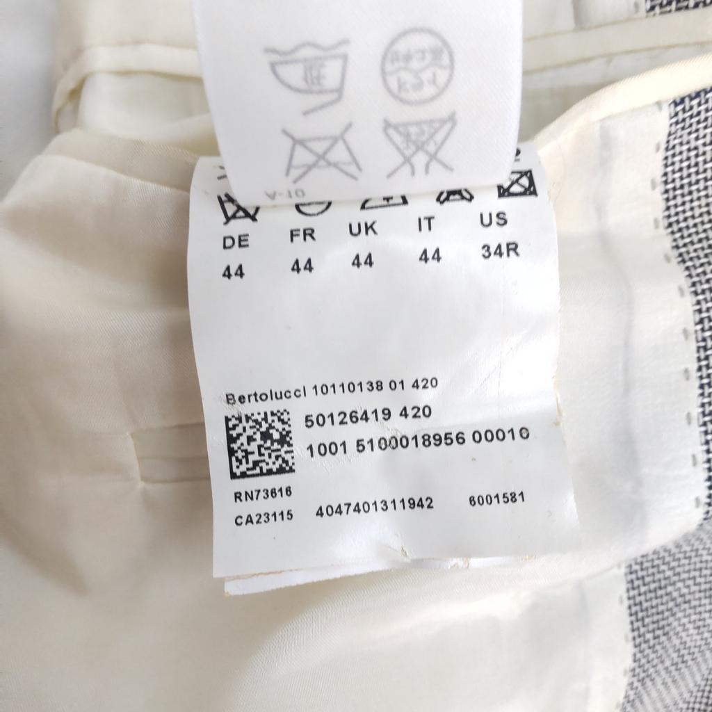 Hugo Boss Seidenmischung Maßgeschneiderte Jacke Herren S-M Grau(GEBRAUCHT)