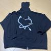 [USED] BABYMONSTER Heart Print Full Zip Hoodie
