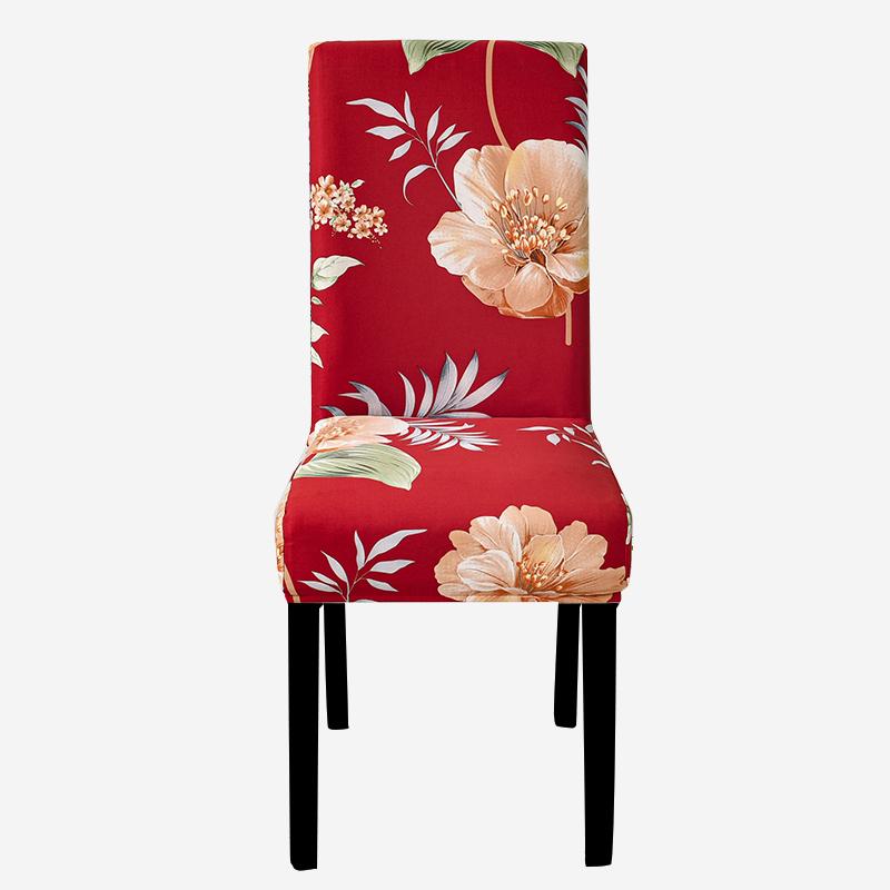 

Чехлы на стулья с принтом, эластичные чехлы на кухонные сиденья, эластичные чехлы на стулья из спандекса для столовой, свадебного отеля, банкета, моющиеся, 1 шт. Universal