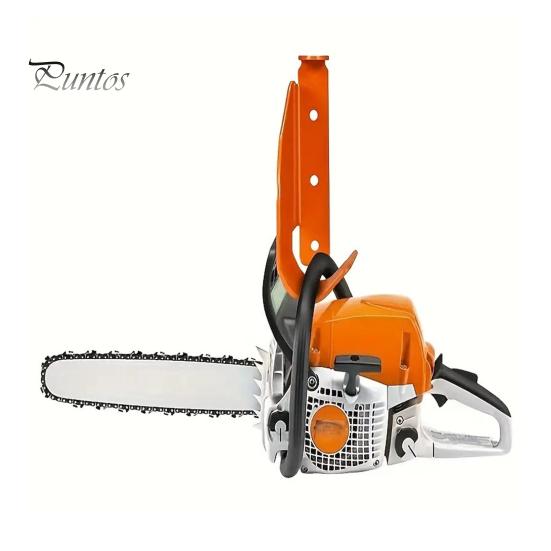 Heavy Duty Garage Hook Chainsaw Holder Wall Mount Hanger, Metal Storage Rack with Contoured Vertical Bracket Cradle, for Garage, Workshop & Tool Shed,