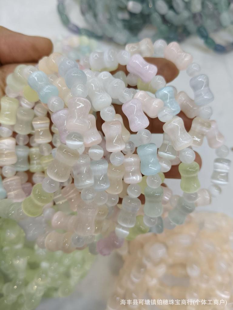 Rainbow Gypsum Stone Loose Beads Optimized Multi-Opal Diy Bracelet Bracelet Dopamine Color Candy Color
