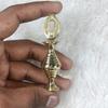 AL ATHMAD Arabian Brass Surmadani - Kohl Container For Storing Surma Powder - Golden Color