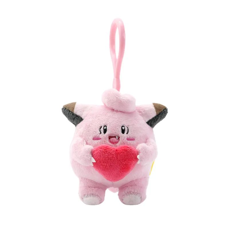 Gengar Jigglypuff Bulbasaur Plush Toys Pokemon Stuffeds Mimikyu Mew Togepi Keychain Backpack Pendant Keyring Birthday Gifts