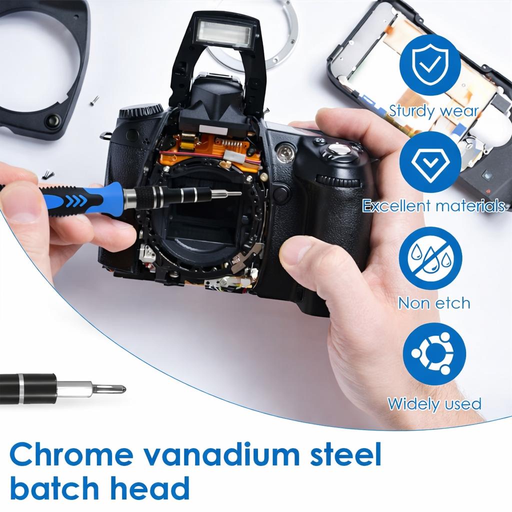 Electronics Precision Screwdriver Sets 142-Piece with 120 Bits Magnetic Repair Tool Kit for Computer Cell Phone Game Console