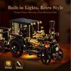 1331 Teile Retro Mechanisches Dampfauto Bausteine Set, Moc Klassisches Auto Bausatz, Supercar Spielzeugmodell, Autosammler Set Erwachsenen Geschenke