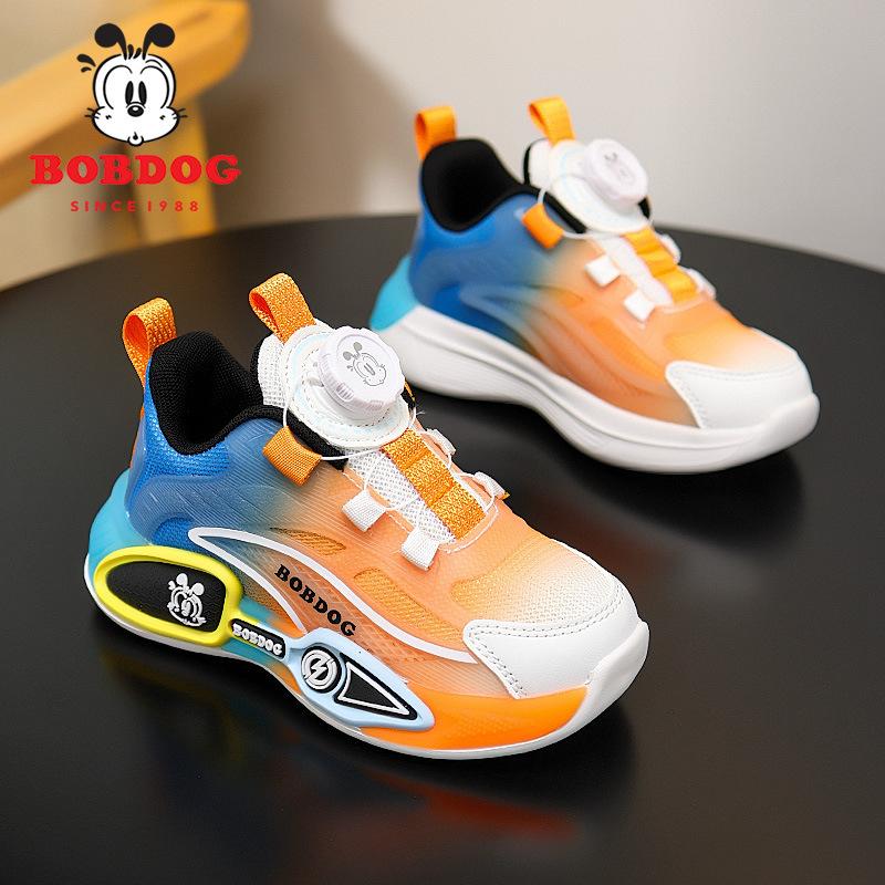 Babu bean boys shoes 2025 new autumn breathable mesh boys and girls sports shoes casual shoes running shoes