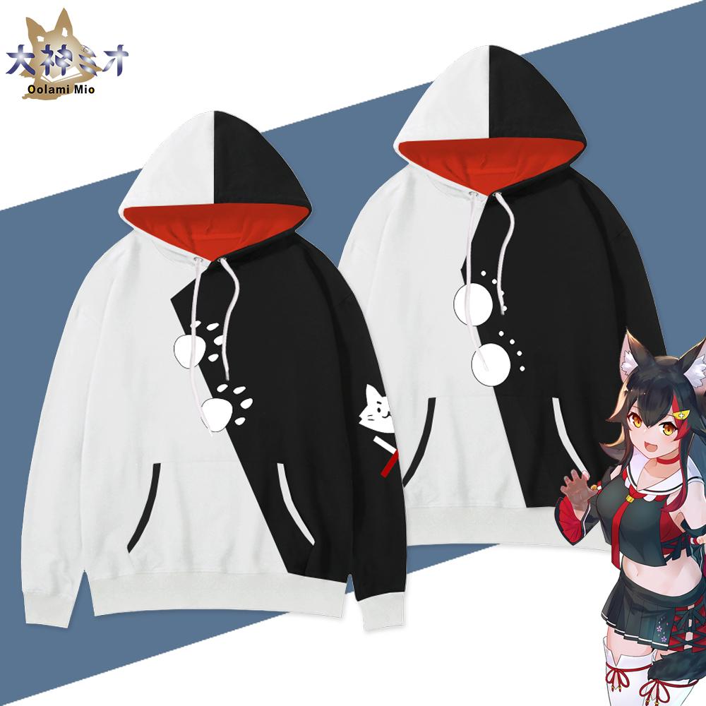

Худі з 3D-принтом Ookami Mio Hololive VTuber для рольових ігор, чоловічий/жіночий світшот з капюшоном, осінь/зима, спортивний костюм, куртка XL