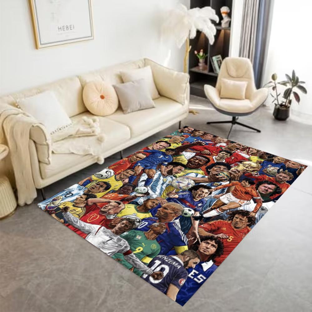 Lionel Messi Football Legends Collage Carpet Design For Living Rooms Playrooms Balcony Dining Room Antislip Rug Office Home Decor Perfect Gift For Fri