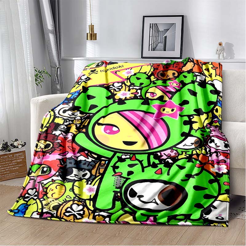 Tokidoki Blanket,portable and Suitable for All Seasons, Making A Unique Birthday Gift.A Soft Flannel Blanket