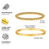 Vnox 2-8mm Women Bracelets Set, Simple Stacked Gold Plated Stainless Steel Beads Bracelets , Glam Love Gift Cuff Bangles for Her