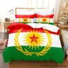 Kurdistan Flagg Sengetøy Sett Enkelt Twin Full Queen King Size Sengesett Voksen Barn Soverom Dynetrekk Sett parure de lit Seng