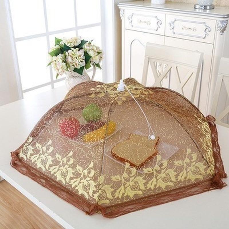 New Umbrella Style Food Covers Anti Fly Mosquito Meal Cover Lace  Kitchen Gadgets Cooking Tools