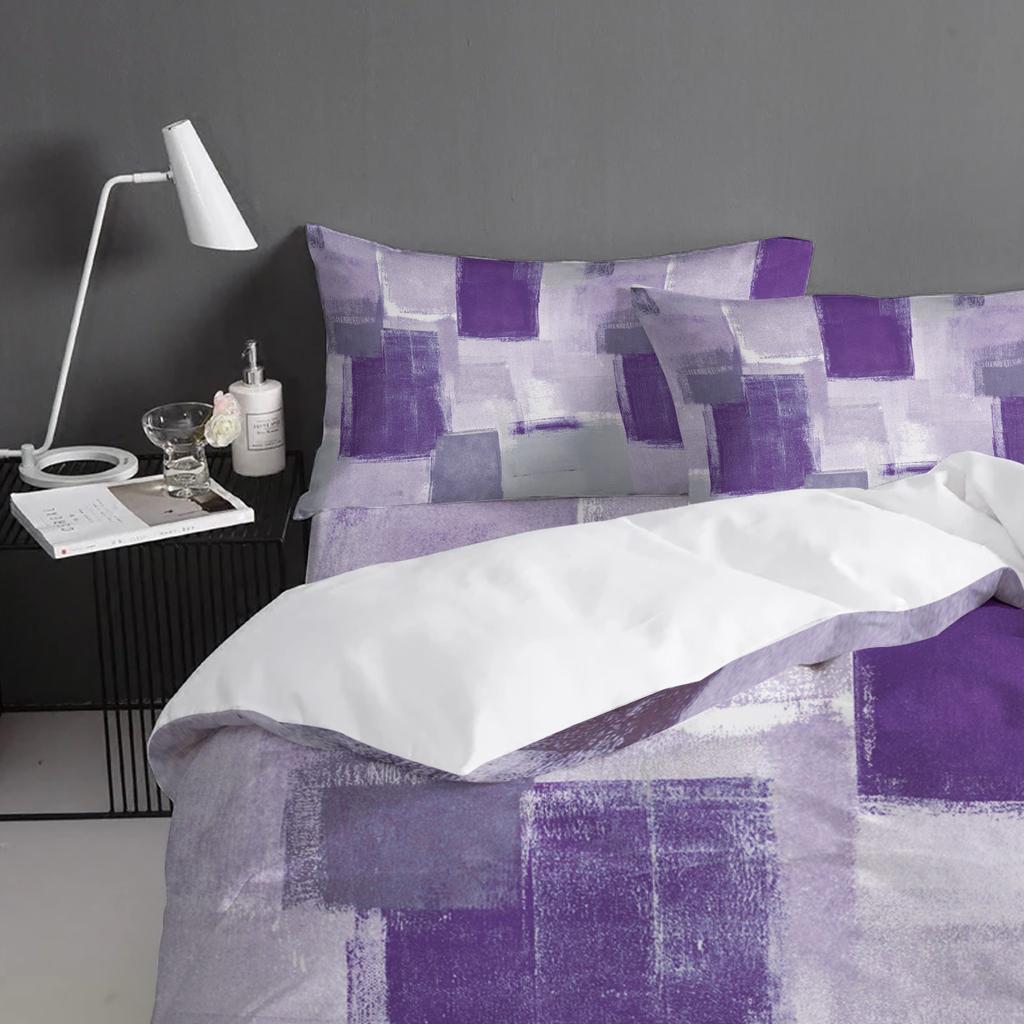 Coral Watercolor Gradient Mottled Retro Comfortable Household Goods Bedroom Bed Luxury Duvet Cover 2/3/4 Pieces