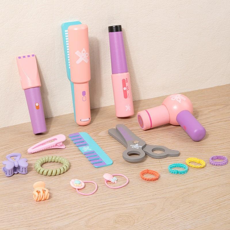 

Детский деревянный макияж, имитация переодевания, макияж, ролевые игры, переодевание персонажа, игрушка для стрижки, сумка, игрушка из массива дерева