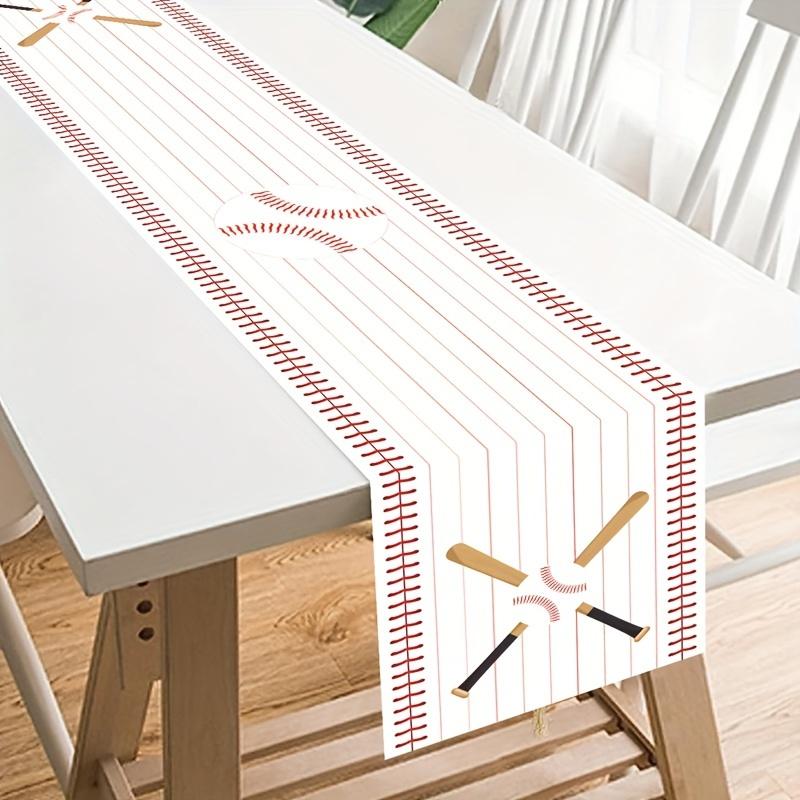 Golf Club & Ball Pattern Table Runner, Sports - style Dining Table Decor for Home, Party Women's clothing