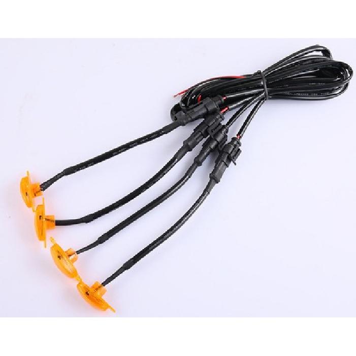 For Chevy Colorado -2024 Front Grille yellow LED Light Raptor Style DRL Lamp