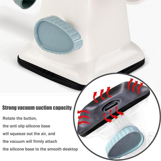 Rotary Cheese Grater Shredder with Handle Handheld Round Mandoline Vegetable Slicer Carrot Shredder Nut Grinder with 3 Replaceable Stainless Steel