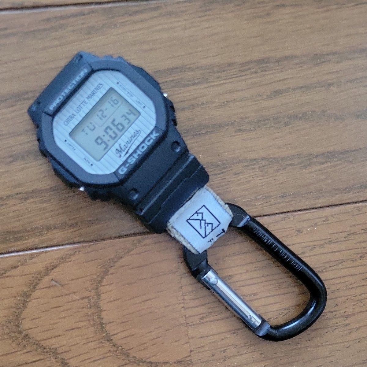 Casio G-SHOCK DW-5600VT Chiba Lotte Marines Carabiner Watch Black