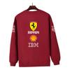 Unisex Men Women Thicken Autumn and Winter F1 Ferrari Racing Print Crewneck Sweatshirt Casual Loose Long Sleeve Pullover Sport Streetwear