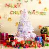 Artificial Christmas Tree 150cm White with 680 PVC Branches and 48 Decorations