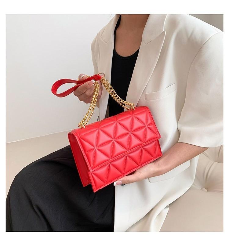 Stylish Pu Leather Small Box Handbag For Women With Magnetic Closure And Sleek Design