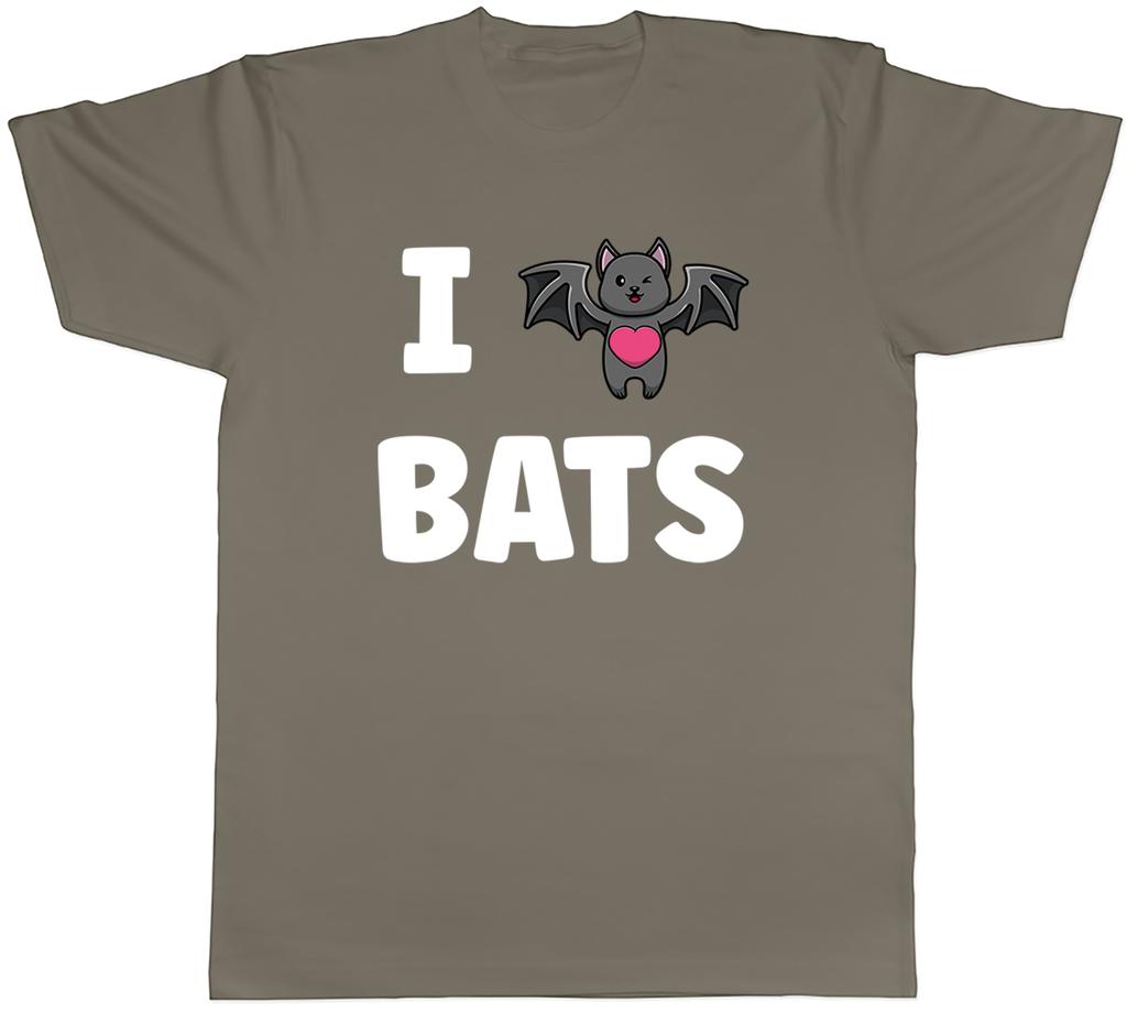 I Love Bats Unisexs TShirt Flying Nocturnal Winged Funny Vampire Tee Gift