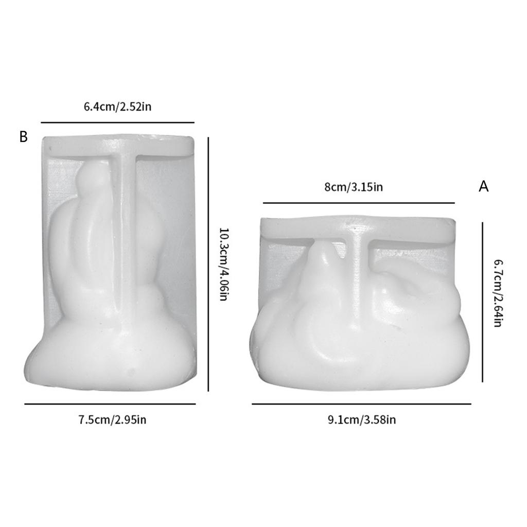 Animal Candle Mold Dragon Aromatherapys Silicone Molds Home Decorations Animal Scented Candle Mold DIY Gypsum Ornament