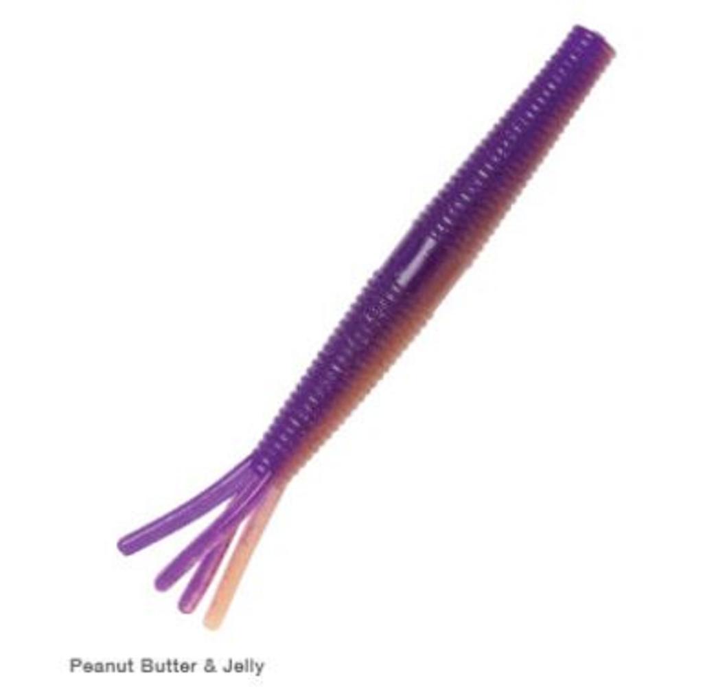 Zman Soft Lure Hula Stickz 4 Inch 6/Pack PB & J (1003)