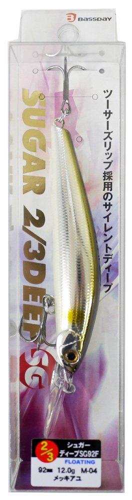

Bassday Sugar Deep SG92F M04 Plated Ayu 2/3 Lure.