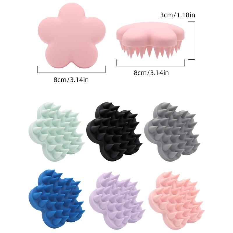 Silicone Pet Bath Brush - Gentle Massage for Dogs & Cats, Perfect Wet/Dry Use