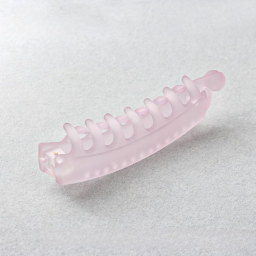 Banana clip hair accessories transparent matte twist clip banana clip handmade DIY bottom clip with teeth ponytail clip