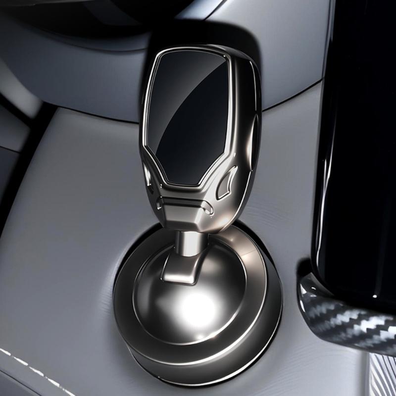 Couvercle de bouton de démarrage par poussée de voiture en métal Améliorations intérieures de voiture Capuchon de décoration de bouton de démarrage de volant chrome haute brillance