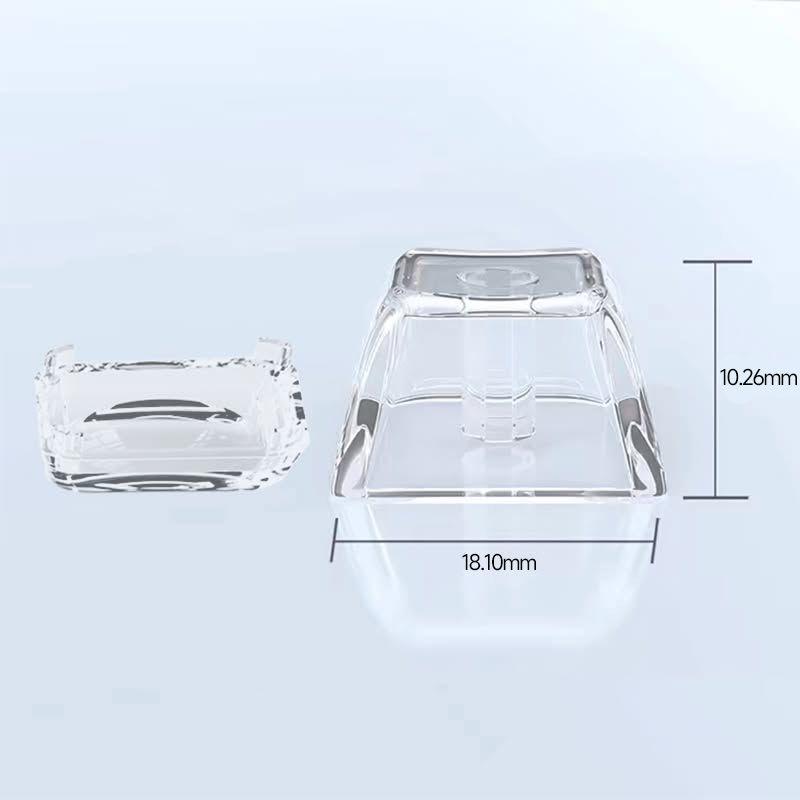 Pokemon cartoon expression cross-axis square mechanical keycaps wear-resistant transparent keycaps PC material