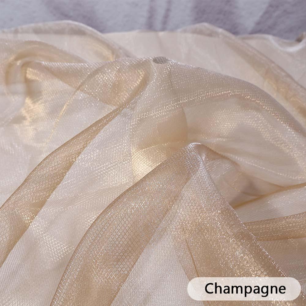 Handmade Mesh Fabric 145*100cm Decorative Yarn Fish Scale Organza Fabric  Wedding Dress