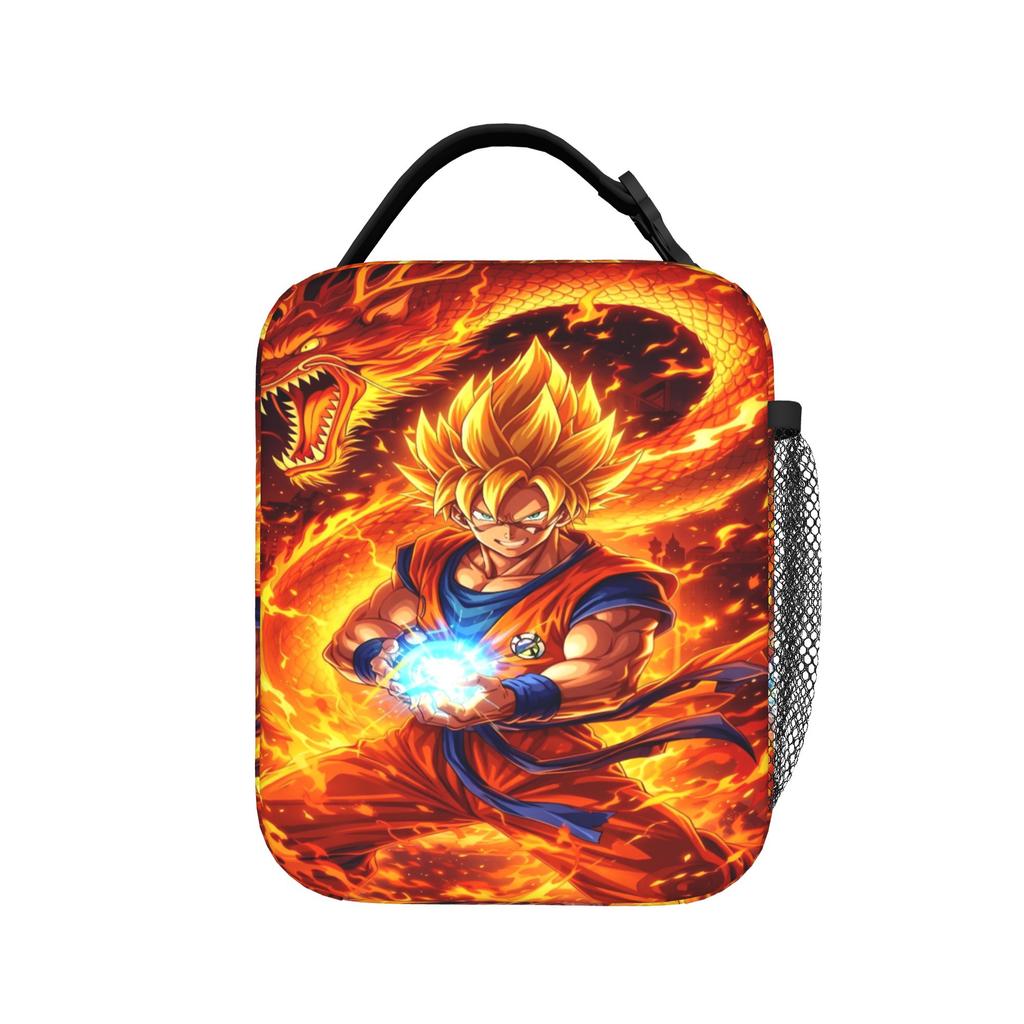 Dragons Ball Anime Song Goku Lunch Bag Funny Travel Lunch Box Print Portable Insulated Thermal Lunch Bags Back To School