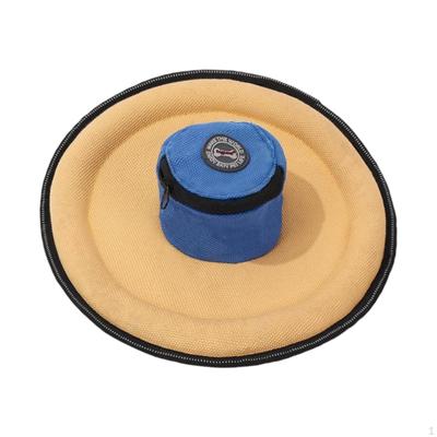 Pets Dog Flying Disc Interactive Flyer Toys Lightweight Game Bite Resistant Feedable Polyester