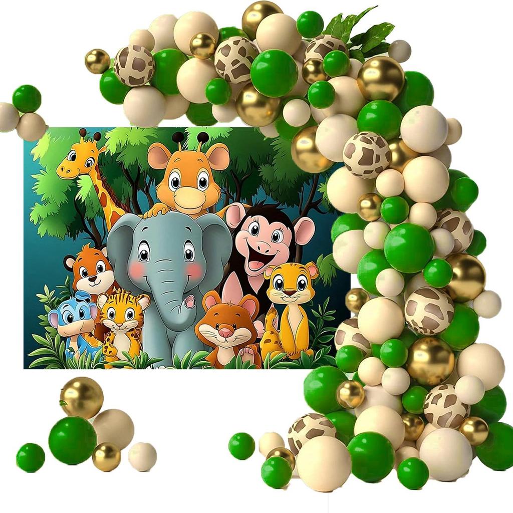 Kindergeburtstags-Ballon-Set Feiertagsparty-Szenenarrangement Dekoratives Band Stoffset Jungen und Mädchen Geburtstag