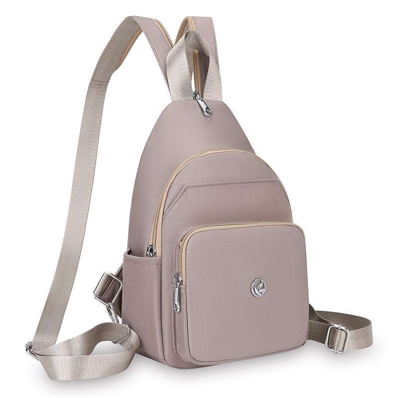 Small Backpack Women's Shoulder Bag Multifunctional Chest Bag Water-Repellent Crossbody Bag