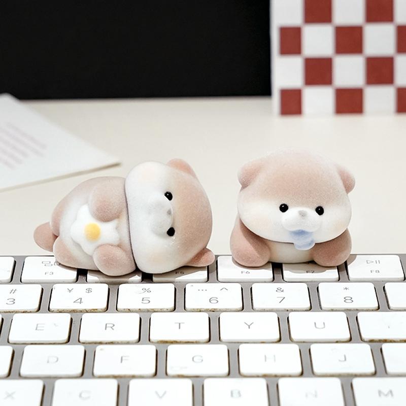 Otter Miniaturfigur Büro Schreibtisch Ornament Niedliche Tier Skulptur Heim Tisch Dekoration Geschenk für Kinder