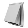 4 Inch Dryer Vent Cover Stainless Steel Exterior Wall Dryer Exhaust Cover with Buffer Plate and Sealing Gasket Grille