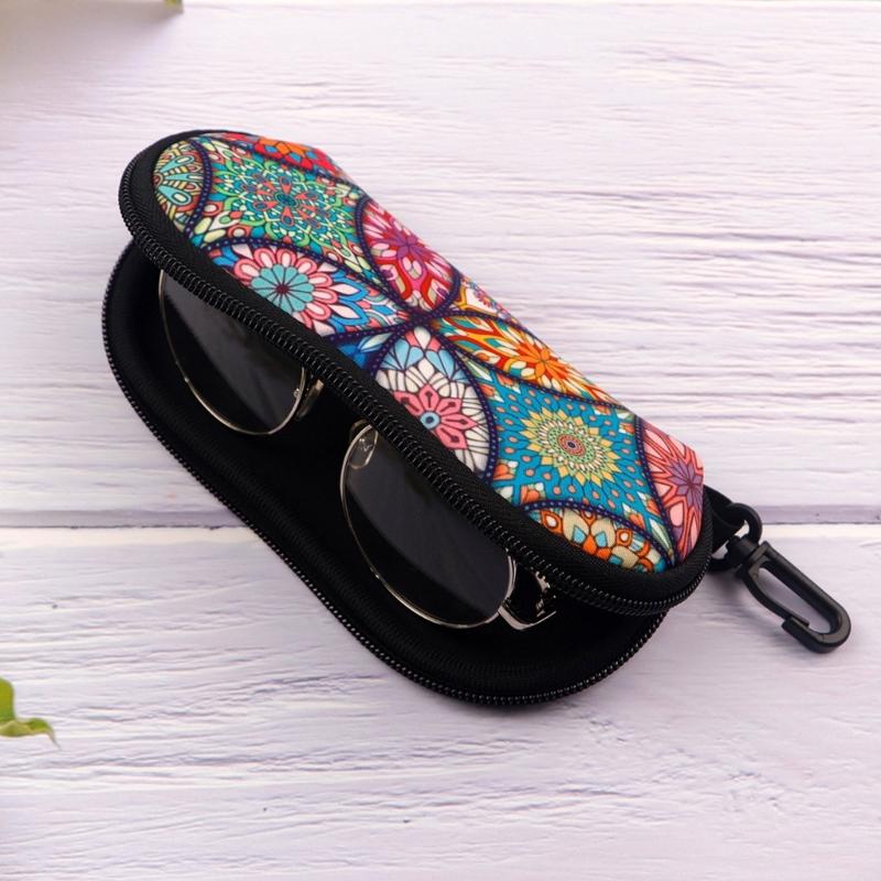 Modern Printed Eyeglasses Pouches Premium Zippers Protecting Light Weight Organizers For Sunglasses Cosmetics Key