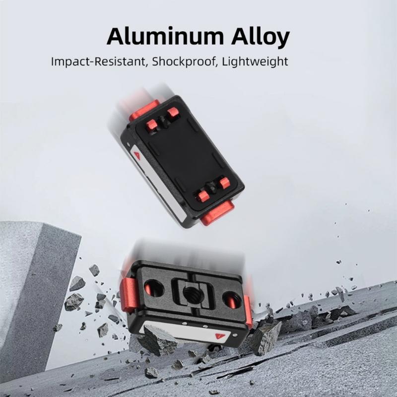 Magnetic Mounting Bracket For 1/4 Tripods Accessories Aluminum Construction Foldable Quick Detach