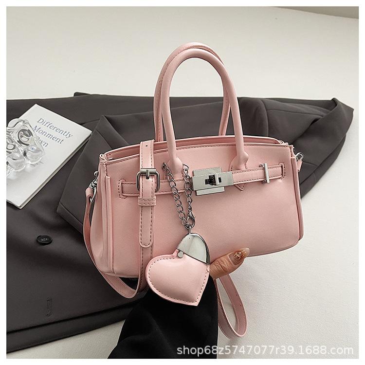 This Year's Popular Handbag Women's 2025 New Foreign-style Oil Wax Leather Messenger Bag Niche Design Shoulder Messenger Bag