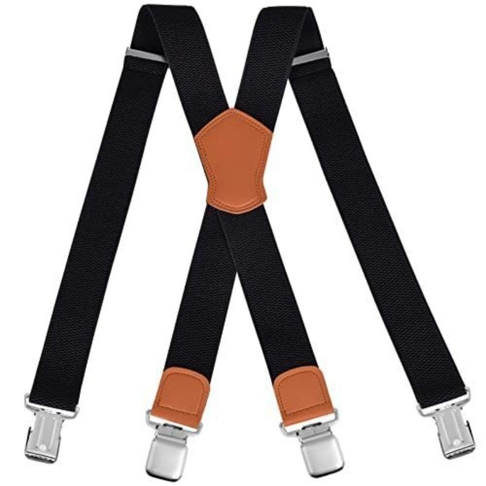 Elastische X-Rücken Hosenträger Atmungsaktiver Stoff Clip-On Hosenträger Neue Robuste Hosenträger Jeans