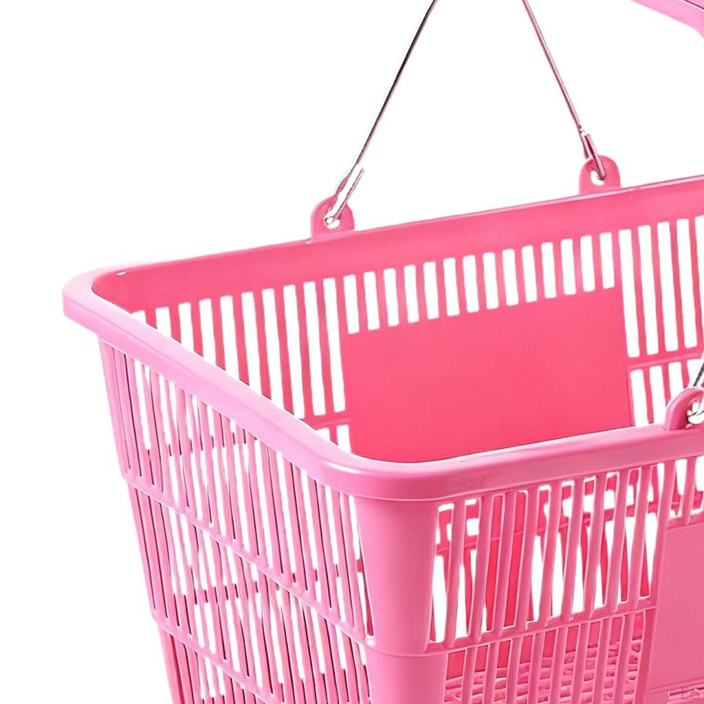Shopping Basket Grocery Iron Sturdy Ergonomic Versatile Supermarket Organizer Storage for