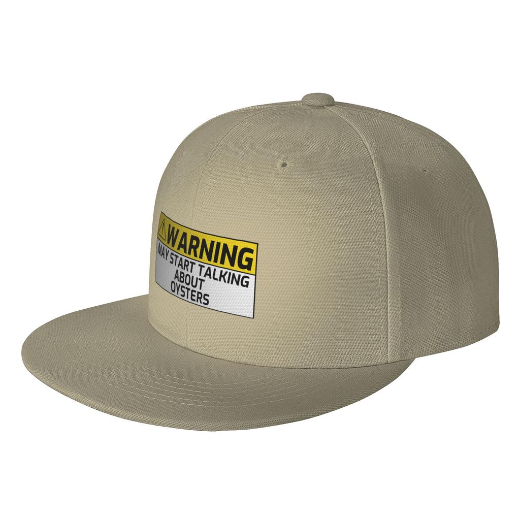 Fashion Warning May Spontaneously Start Talking About Oysters Flat Brim Sun Hat Easy To Clean Baseball Caps